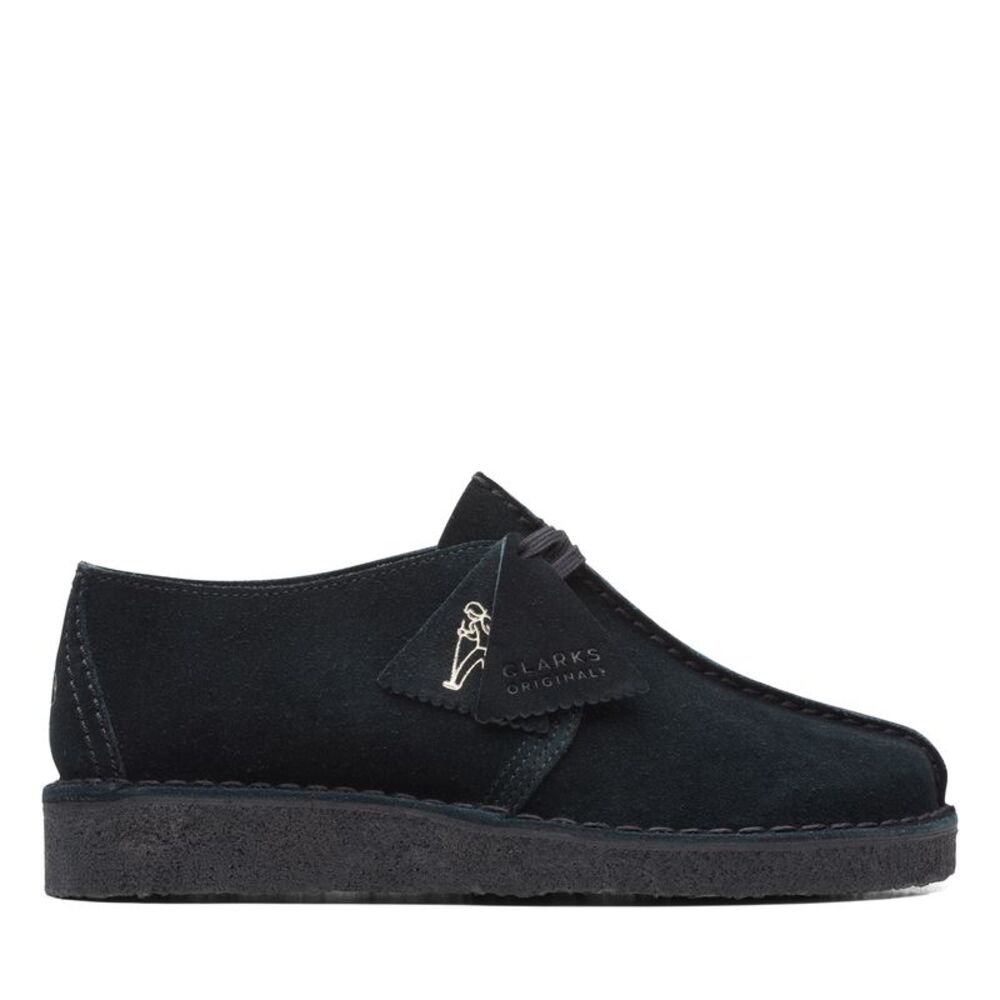 Clarks Womens Desert Trek Black Shoes (NWT)